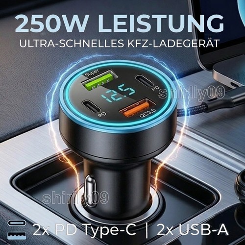 Caricabatteria auto usb - usb-c,